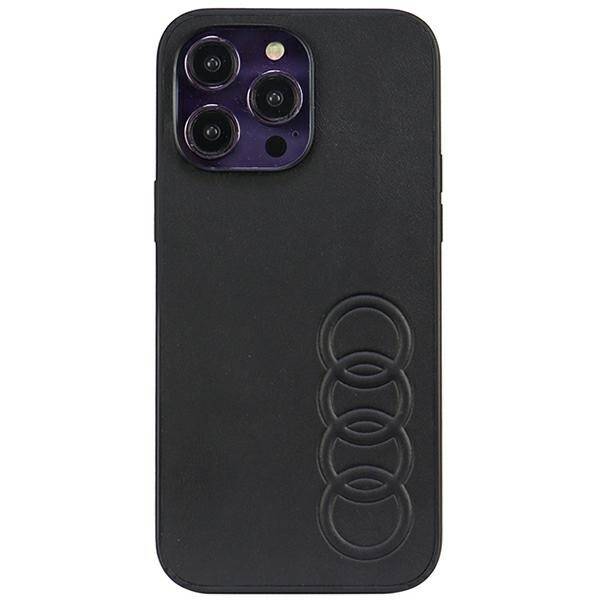 ETUI AUDI SYNTHETIC LEATHER DO IPHONE 14 PRO MAX BLACK