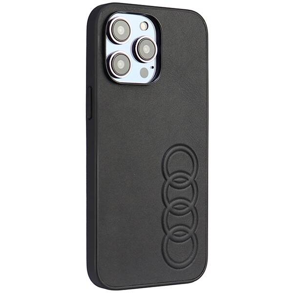 ETUI AUDI SYNTHETIC LEATHER DO IPHONE 14 PRO MAX BLACK