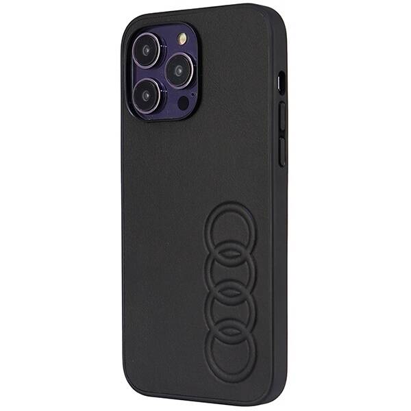 ETUI AUDI SYNTHETIC LEATHER DO IPHONE 14 PRO MAX BLACK