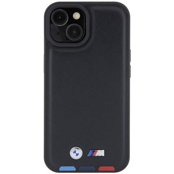 ETUI BMW DO IPHONE 13/14/15 LEATHER STRAMP BLACK