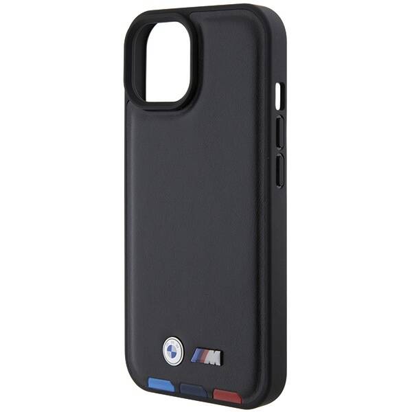 ETUI BMW DO IPHONE 13/14/15 LEATHER STRAMP BLACK