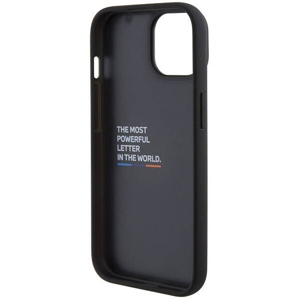 ETUI BMW DO IPHONE 13/14/15 LEATHER STRAMP BLACK