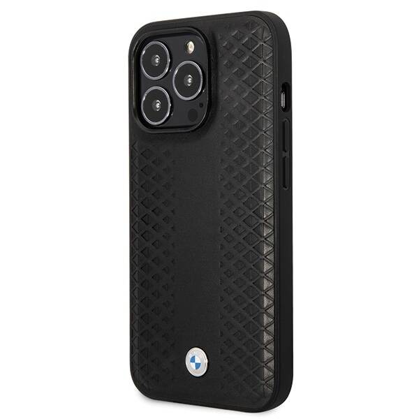 ETUI BMW DO IPHONE 14 PRO MAGSAFE LEATHER DIAMOND BLACK