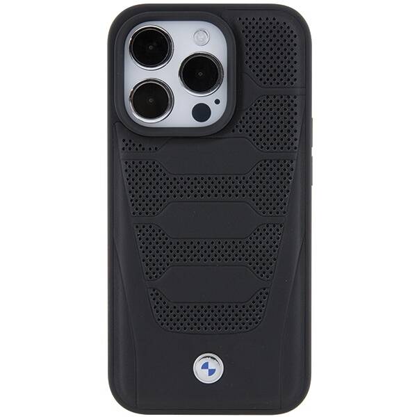 ETUI BMW DO IPHONE 15 PRO LEATHER PATTERN BLACK