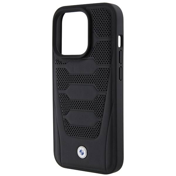 ETUI BMW DO IPHONE 15 PRO LEATHER PATTERN BLACK