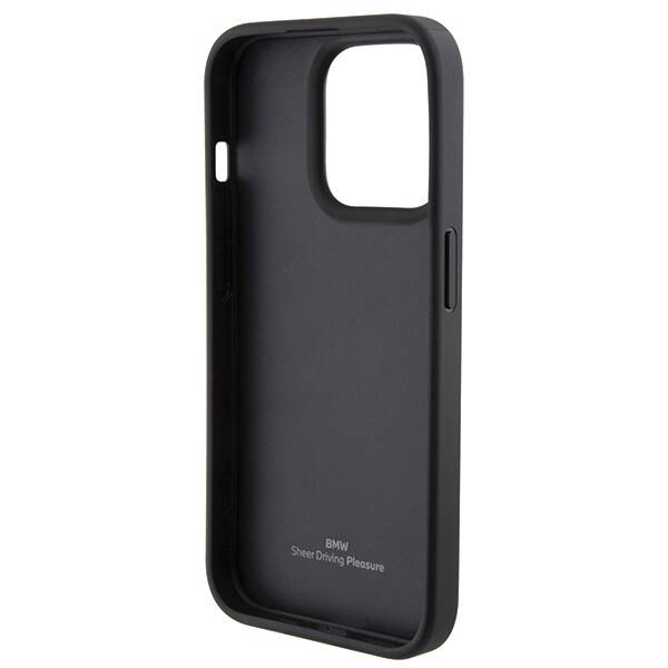 ETUI BMW DO IPHONE 15 PRO LEATHER PATTERN BLACK