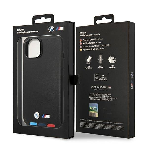 ETUI BMW SKÓRZANE do IPHONE 13 / 14 / 15 