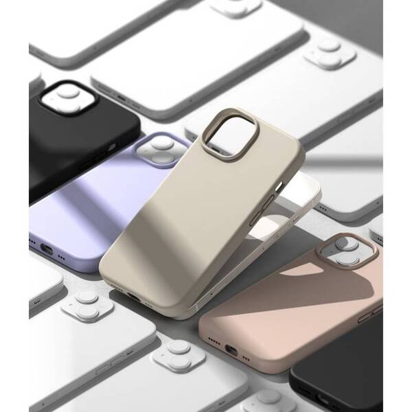 ETUI CASE RINGKE SILICONE OBUDOWA DO IPHONE 14 PLUS / 15 PLUS STONE