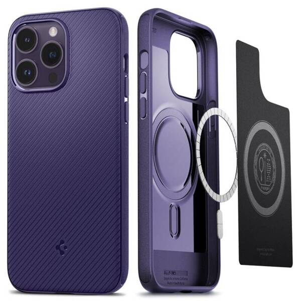 ETUI CASE SPIGEN MAG ARMOR OBUDOWA DO IPHONE 14 PRO MAX DEEP PURPLE