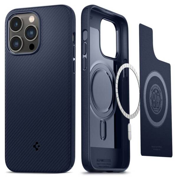 ETUI CASE SPIGEN MAG ARMOR OBUDOWA DO IPHONE 14 PRO MAX NAVY BLUE