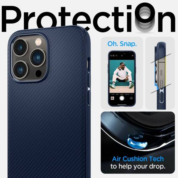 ETUI CASE SPIGEN MAG ARMOR OBUDOWA DO IPHONE 14 PRO MAX NAVY BLUE