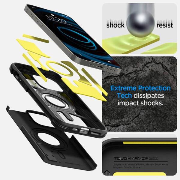 ETUI CASE SPIGEN TOUGH ARMOR MAG MAGSAFE OBUDOWA DO IPHONE 14 PRO BLACK