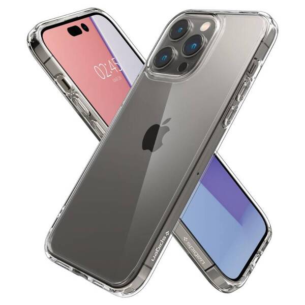 ETUI CASE SPIGEN ULTRA HYBRID OBUDOWA DO IPHONE 14 PRO CRYSTAL CLEAR