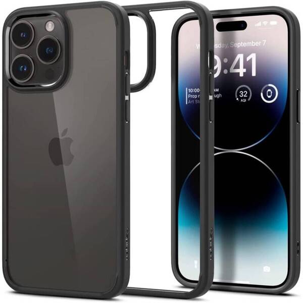 ETUI CASE SPIGEN ULTRA HYBRID OBUDOWA DO IPHONE 14 PRO MATTE BLACK