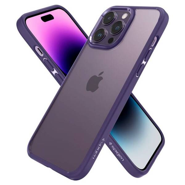 ETUI CASE SPIGEN ULTRA HYBRID OBUDOWA PLECKI DO IPHONE 14 PRO DEEP PURPLE