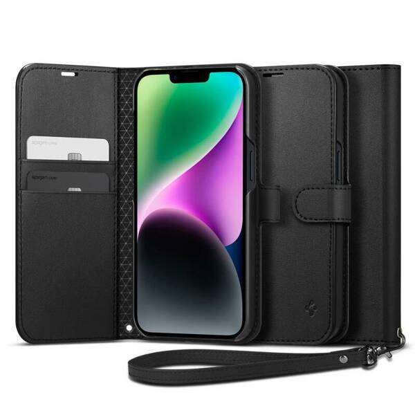 ETUI CASE SPIGEN WALLET S OBUDOWA FUTERAŁ DO IPHONE 14 BLACK