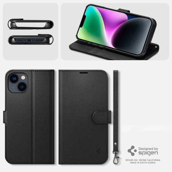 ETUI CASE SPIGEN WALLET S OBUDOWA FUTERAŁ DO IPHONE 14 BLACK