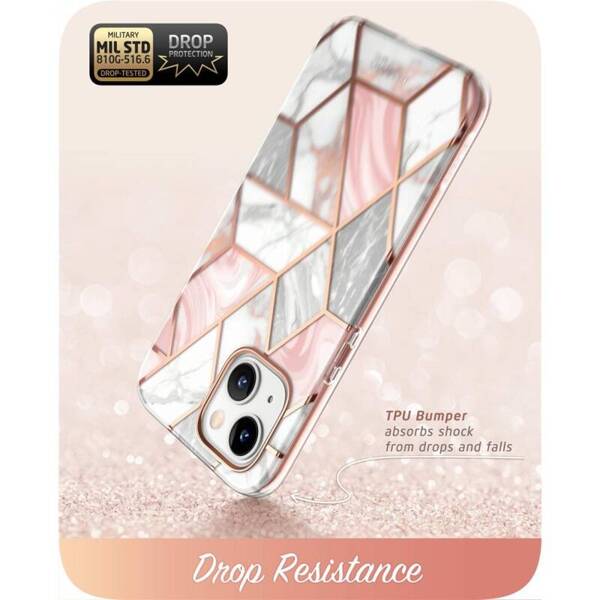 ETUI CASE SUPCASE COSMO OBUDOWA DO IPHONE 14 PLUS / 15 PLUS MARBLE