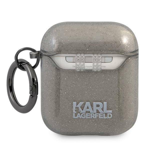 ETUI DO AIRPODS 1/2 KARL LAGERFELD COVER BLACK GLITTER