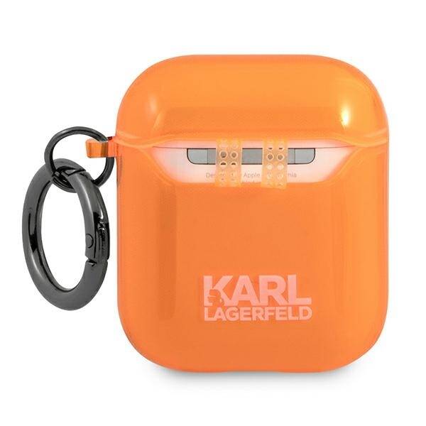 ETUI DO AIRPODS 1/2 KARL LAGERFELD COVER CHOUPETTE ORANGE