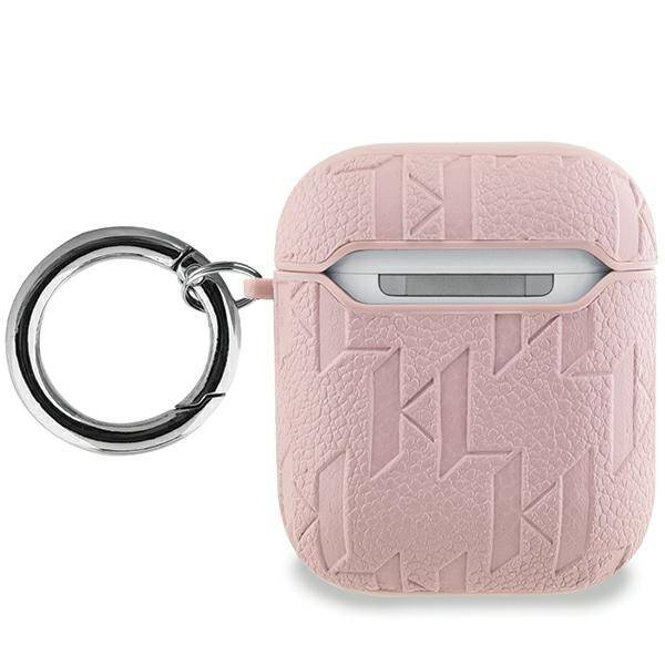 ETUI DO AIRPODS 1 / 2 KARL LAGERFELD MONOGRAM KARL HEAD COVER RÓŻOWE