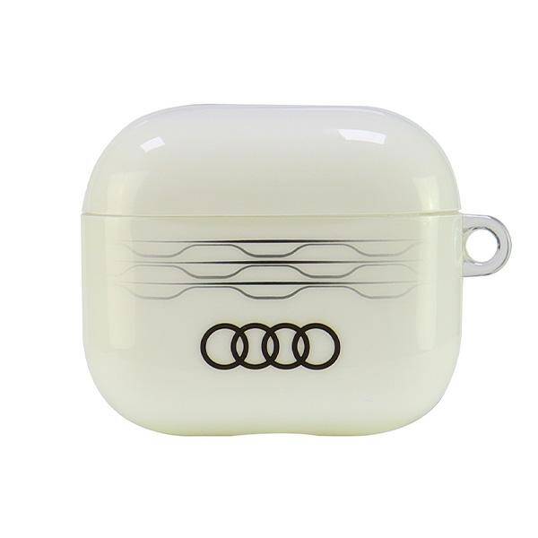 ETUI DO AIRPODS 3 AUDI IML GEOMETRIC PATTERN BIAŁE