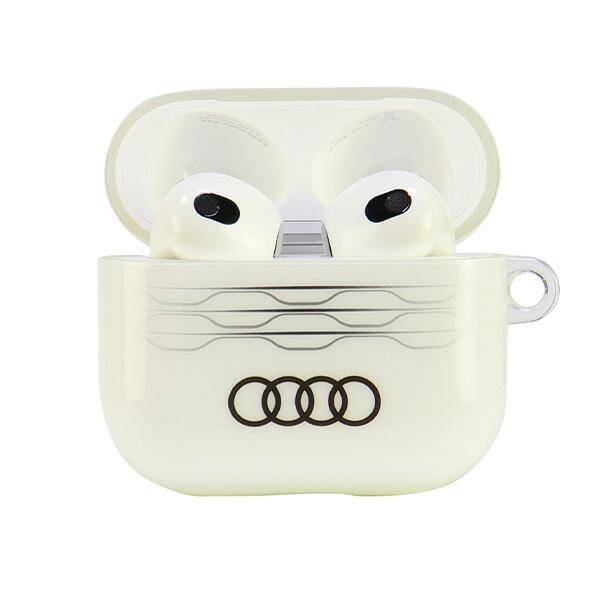 ETUI DO AIRPODS 3 AUDI IML GEOMETRIC PATTERN BIAŁE