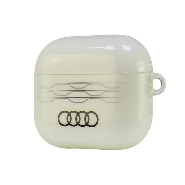 ETUI DO AIRPODS 3 AUDI IML GEOMETRIC PATTERN BIAŁE