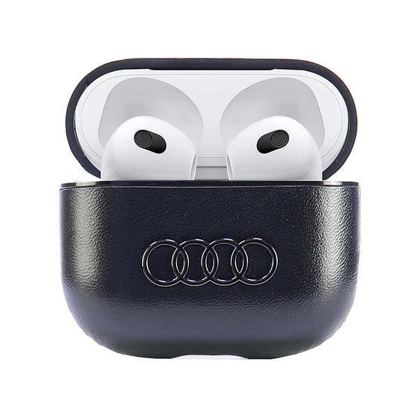 ETUI DO AIRPODS 3 AUDI LEATHER BIG LOGO CZARNE COVER