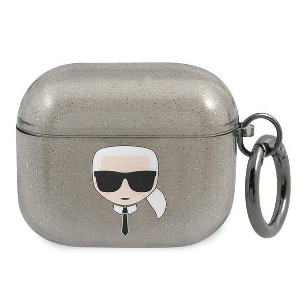 ETUI DO AIRPODS 3 KARL LAGERFELD COVER BLACK GLITTER