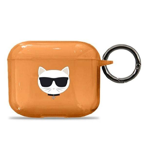 ETUI DO AIRPODS 3 KARL LAGERFELD COVER CHOUPETTE ORANGE