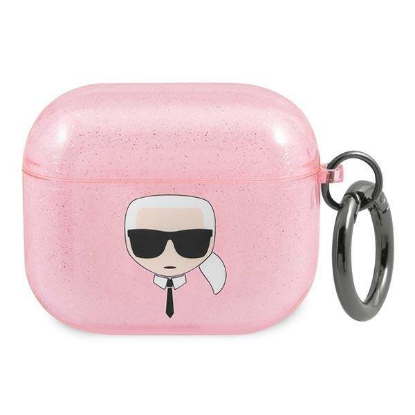 ETUI DO AIRPODS 3 KARL LAGERFELD COVER PINK GLITTER