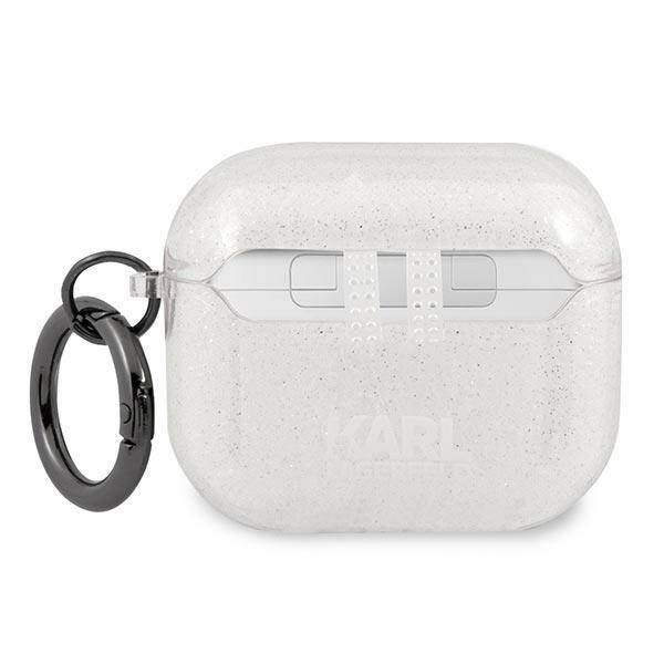 ETUI DO AIRPODS 3 KARL LAGERFELD COVER SILVER GLITTER