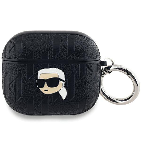 ETUI DO AIRPODS 3 KARL LAGERFELD MONOGRAM KARL HEAD COVER CZARNE