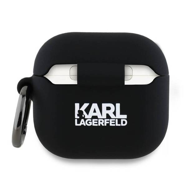 ETUI DO AIRPODS 4 KARL LAGERFELD CHOUPETTE HEAD 3D CZARNE