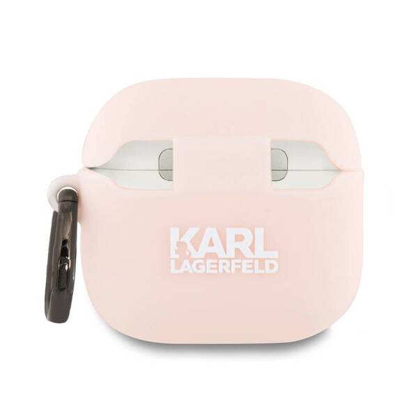 ETUI DO AIRPODS 4 KARL LAGERFELD CHOUPETTE HEAD 3D RÓŻOWE