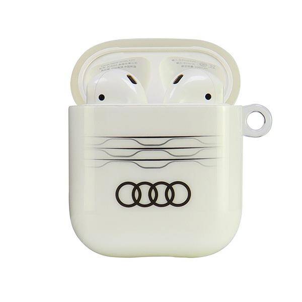 ETUI DO AIRPODS AUDI IML GEOMETRIC PATTERN BIAŁE