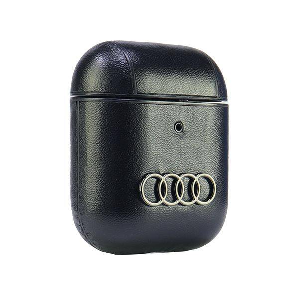 ETUI DO AIRPODS AUDI LEATHER BIG LOGO CZARNE COVER