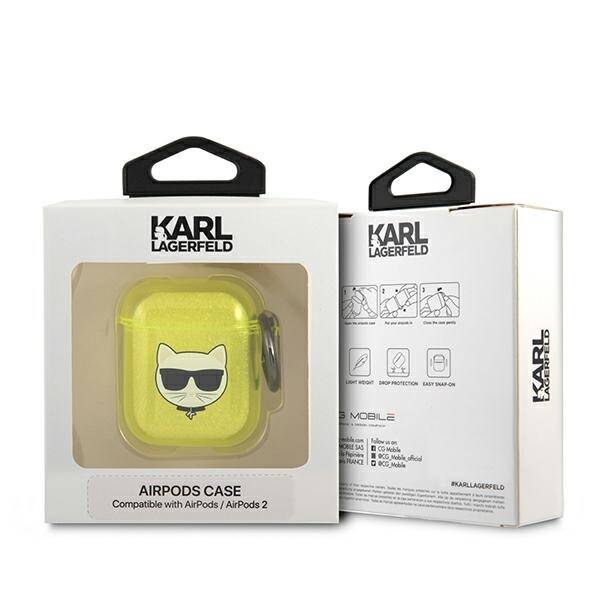 ETUI DO AIRPODS KARL LAGERFELD COVER CHOUPETTE YELLOW