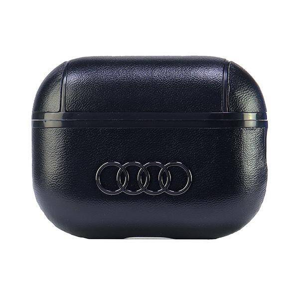 ETUI DO AIRPODS PRO 2 AUDI LEATHER BIG LOGO COVER CZARNE