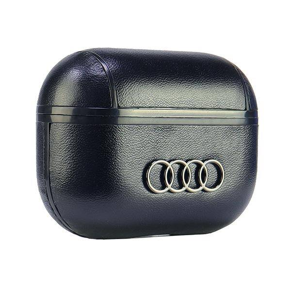 ETUI DO AIRPODS PRO 2 AUDI LEATHER BIG LOGO COVER CZARNE