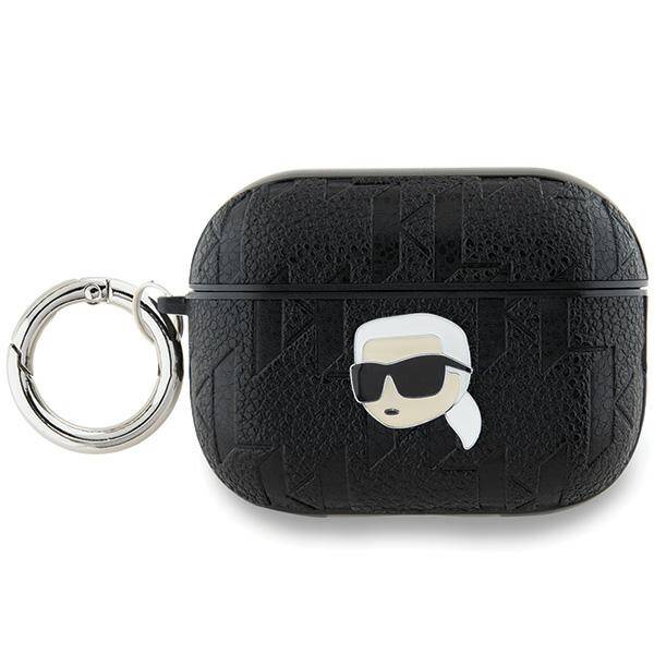 ETUI DO AIRPODS PRO 2 KARL LAGERFELD MONOGRAM KARL HEAD COVER CZARNE