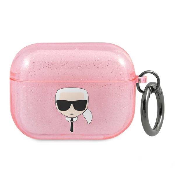 ETUI DO AIRPODS PRO KARL LAGERFELD COVER PINK GLITTER