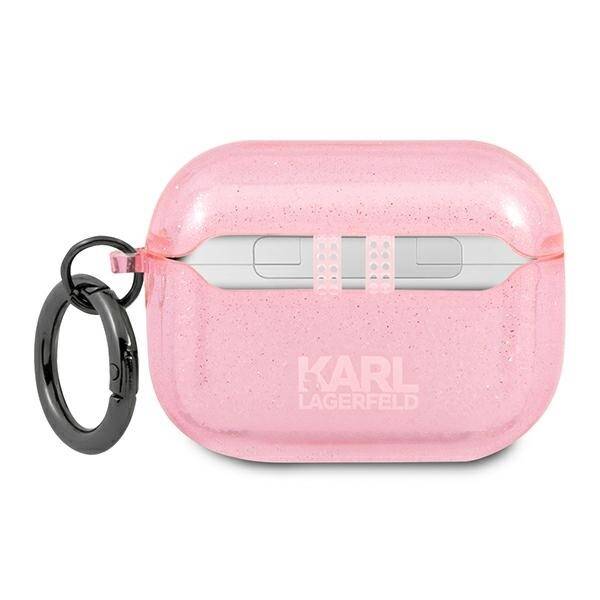 ETUI DO AIRPODS PRO KARL LAGERFELD COVER PINK GLITTER