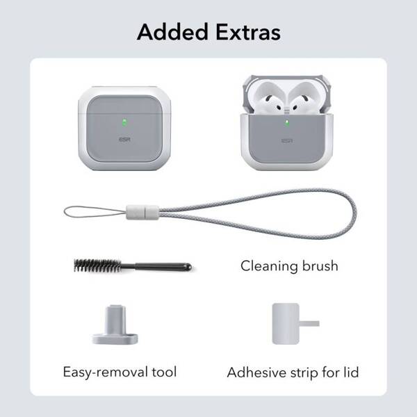 ETUI DO APPLE AIRPODS 4 ESR ORBIT HALOLOCK MAGSAFE BIAŁE