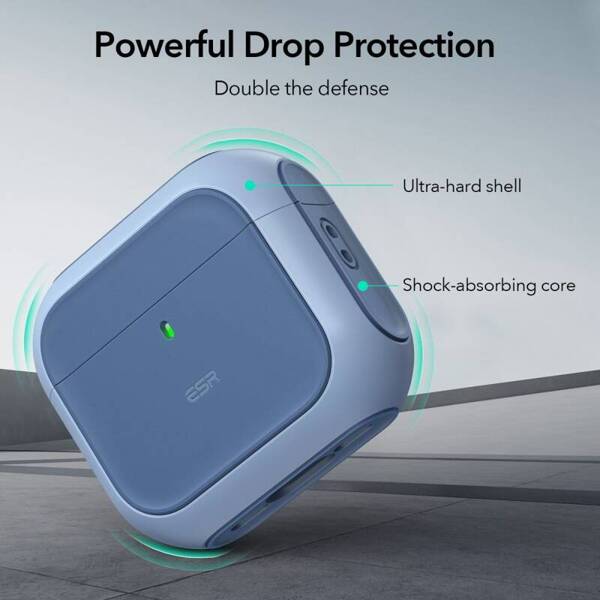 ETUI DO APPLE AIRPODS 4 ESR ORBIT HALOLOCK MAGSAFE NIEBIESKIE