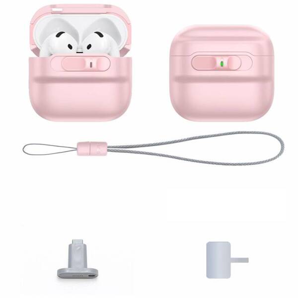 ETUI DO APPLE AIRPODS 4 ESR PULSE HALOLOCK MAGSAFE RÓŻOWE