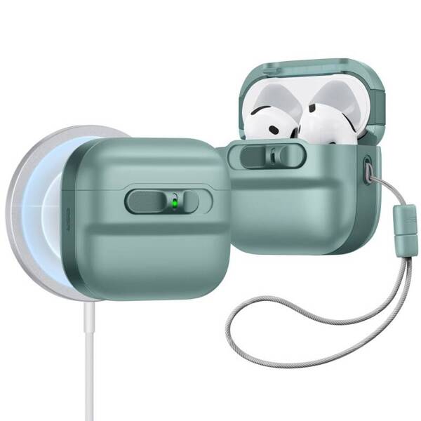 ETUI DO APPLE AIRPODS 4 ESR PULSE HALOLOCK MAGSAFE ZIELONE