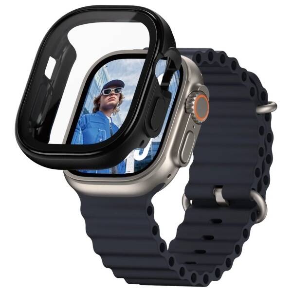 ETUI DO APPLE WATCH ULTRA 2 PANZERGLASS SNAPPIE FULL BODY CZARNE