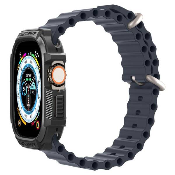 ETUI DO APPLE WATCH ULTRA 2 / ULTRA 49MM SPIGEN RUGGED ARMOR CZARNE